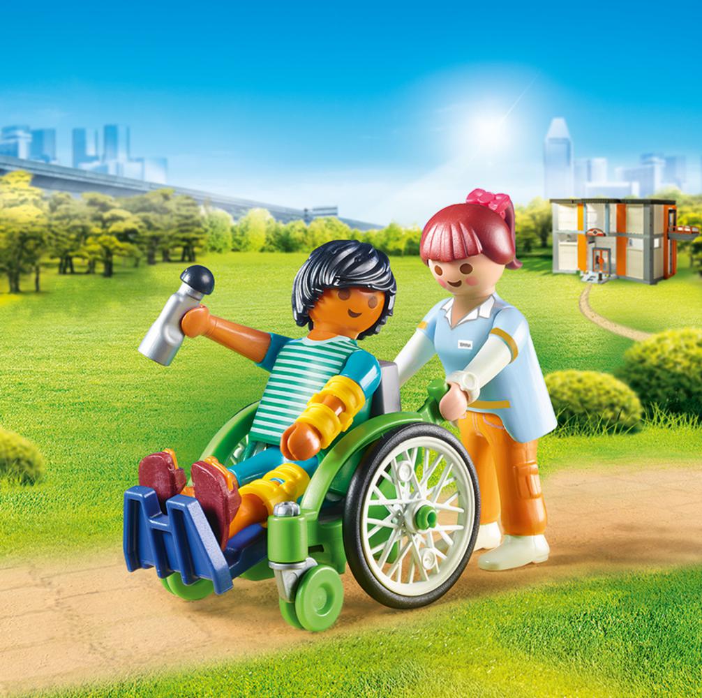 Playmobil 70193 City Life Hospital Patient in Wheelchair