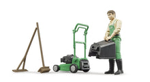 Bruder Bworld Gardener W/Mower & Equipment