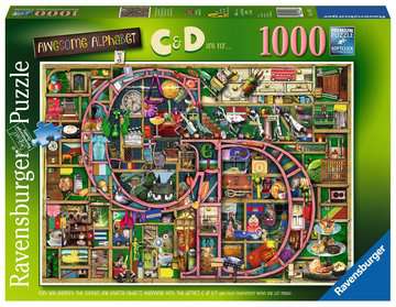 Ravensburger Colin Thompson - Awesome Alphabet "C & D", 1000pc Jigsaw Puzzle