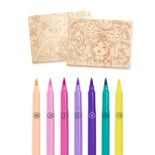 Djeco Colouring On Wood Sweet girls