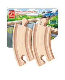 Hape 4pcs Short Curved Tracks