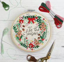 Sew & So On Large Embriodery Kit Wreath Christmas