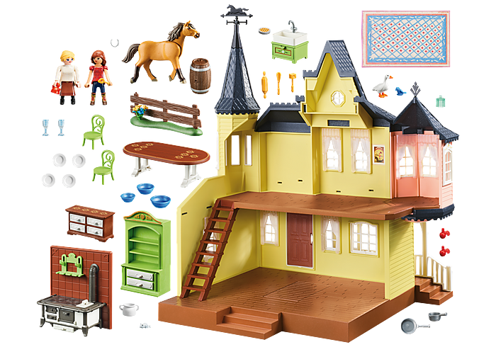 Playmobil DreamWorks Spirit 9475 Lucky's Happy Home