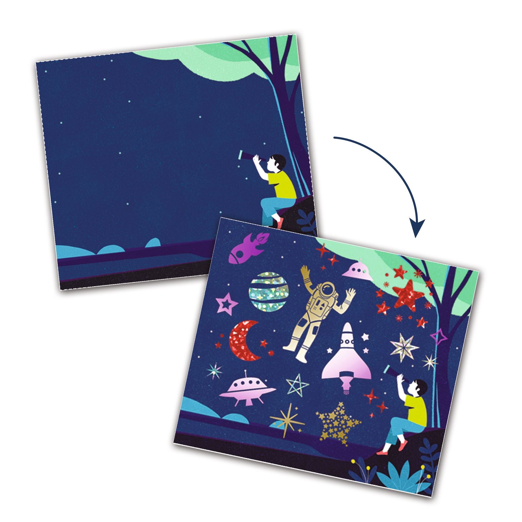 Djeco Artistic Patch Metal - Cosmos (F)
