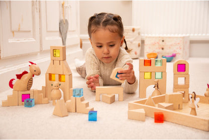 TickiT Wooden Building Gem Blocks
