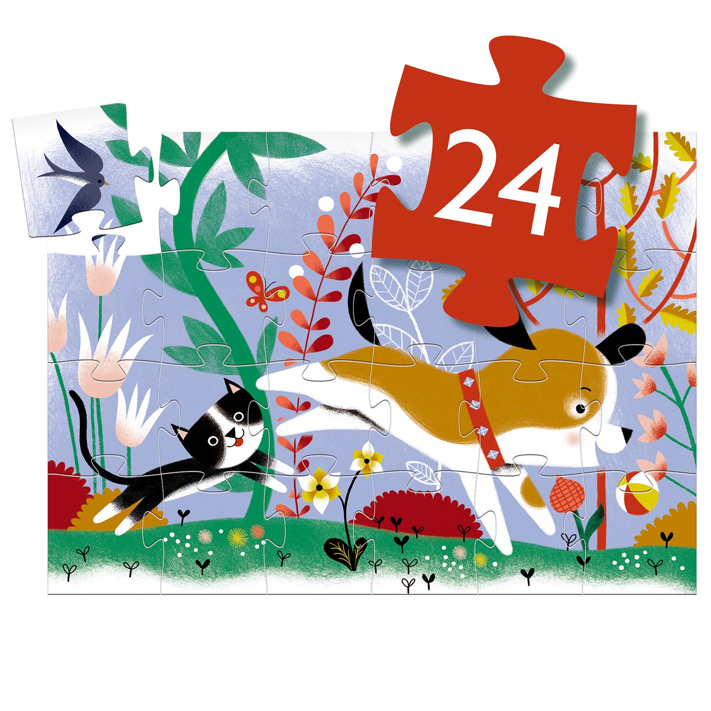 Djeco Firmin Little Puppy Silhouette Puzzles