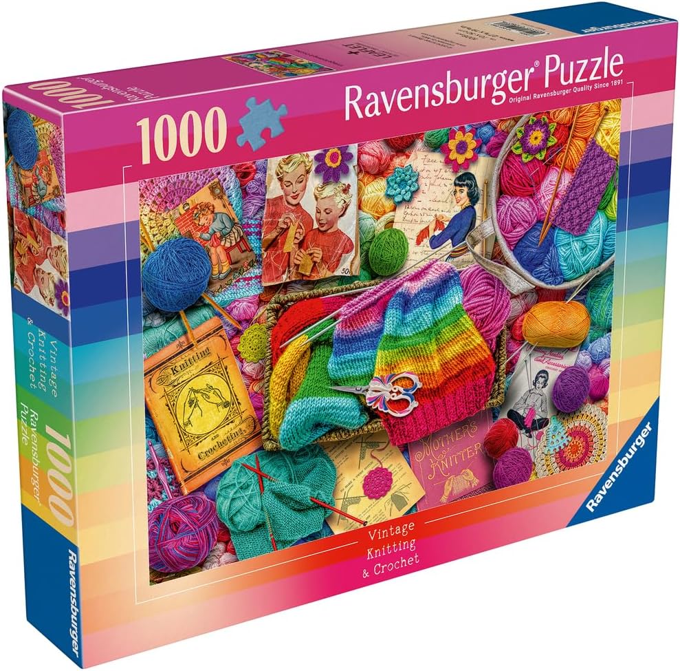 Ravensburger Vintage Knitting & Crochet 1000pc