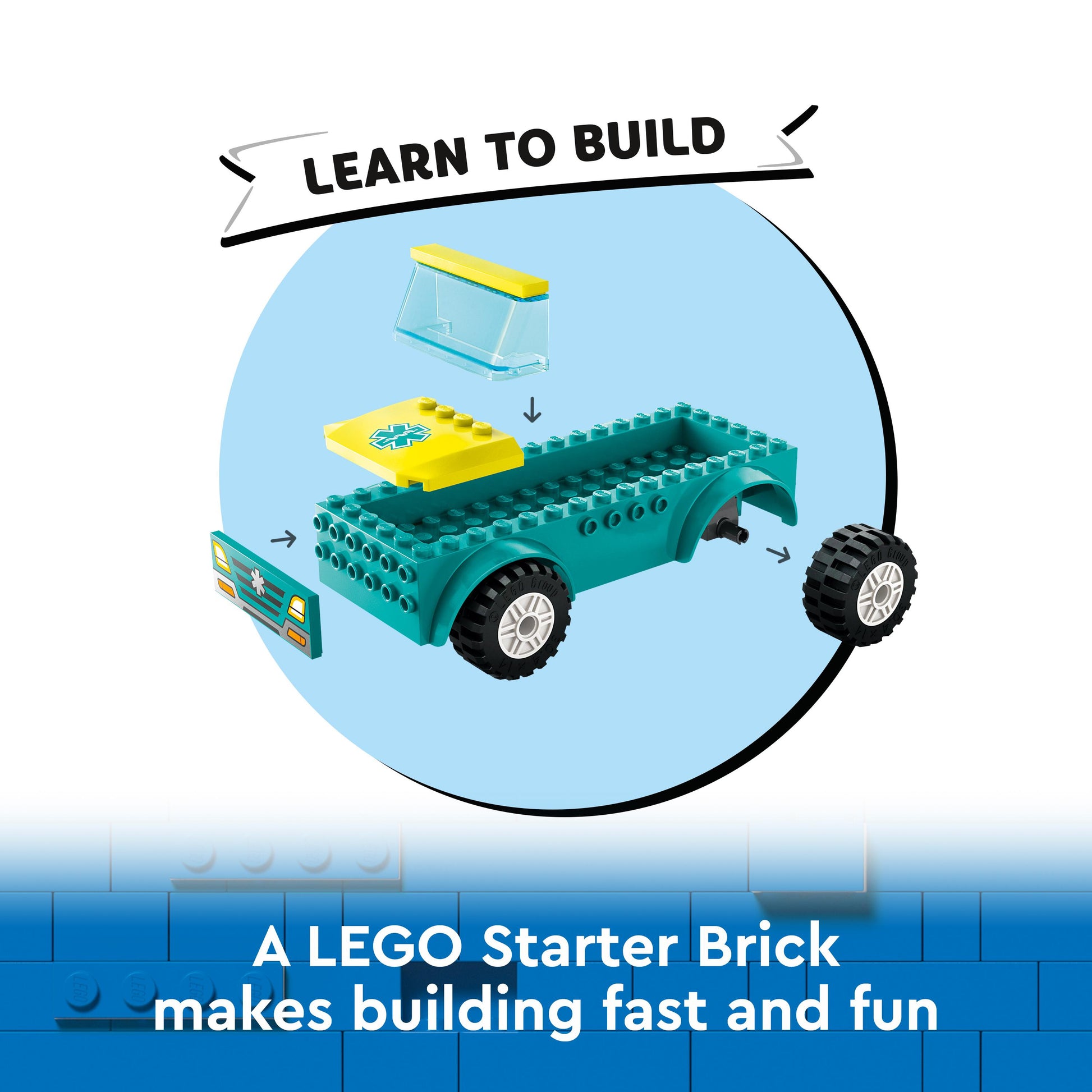 Lego City 60403 Emergency Ambulance and Snowboarder