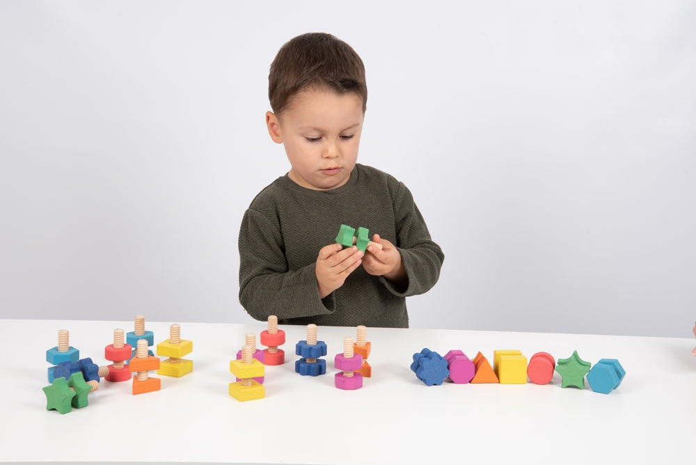 TickiT Rainbow Wooden Nuts & Bolts