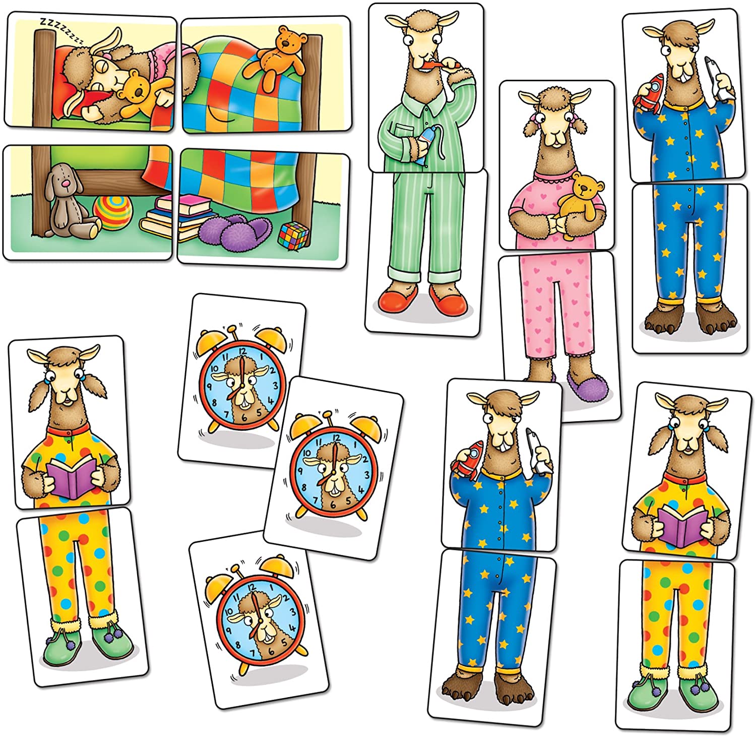 Orchard Toys Llamas In Pyjamas - Mini Game