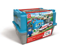 Hape Mega Metropolis Train Bucket Set (80 pieces)