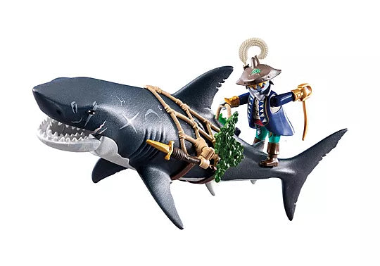 Playmobil 71793 Pirates Giant Shark with Pirate