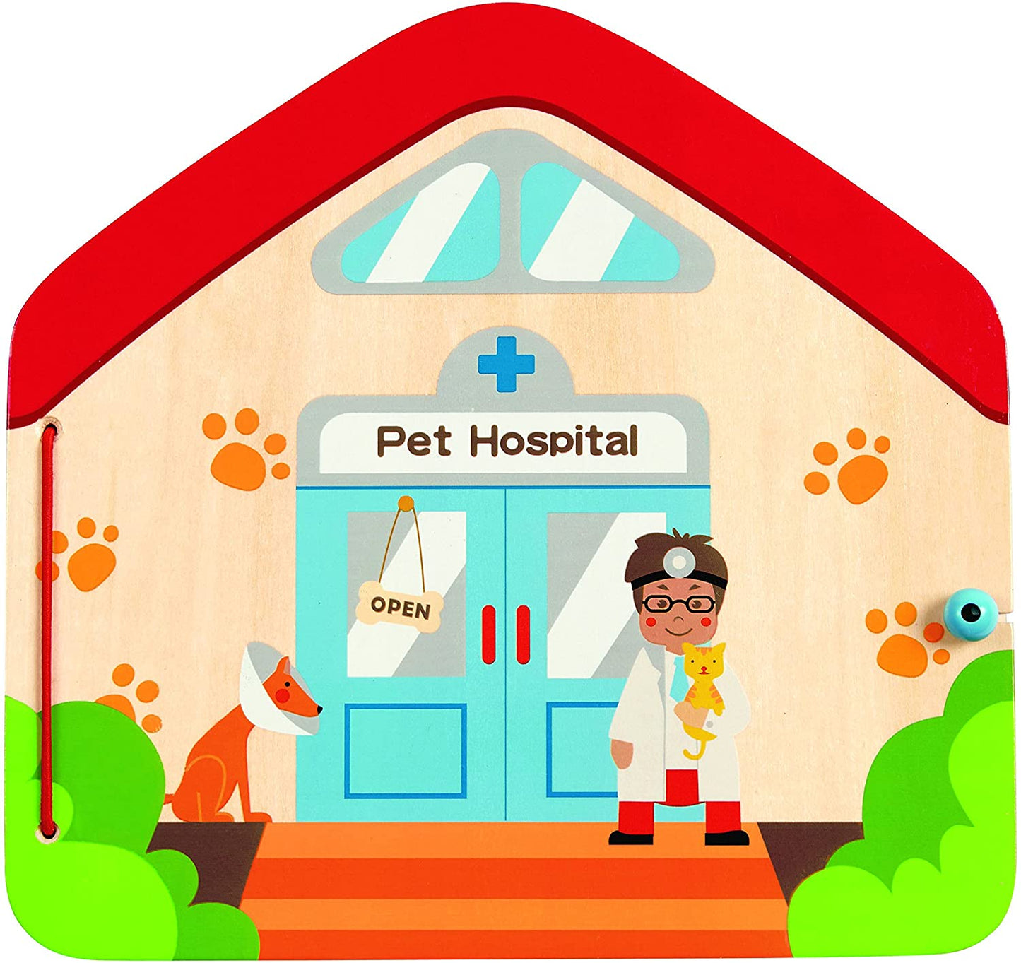 Hape Visit the Vet Magnetic Book