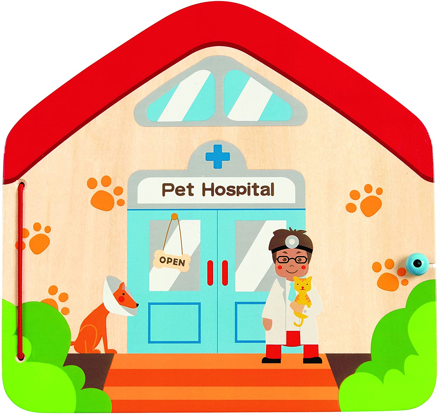 Hape Visit the Vet Magnetic Book