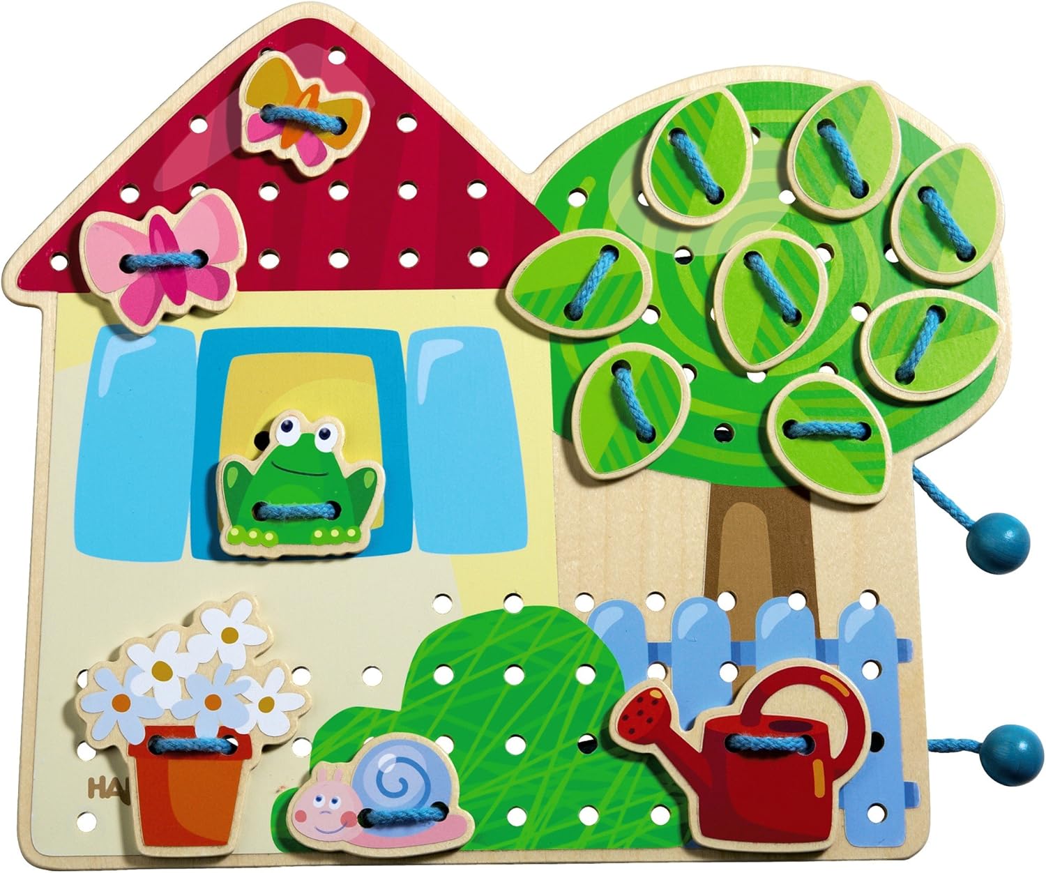Haba Threading Game Gretas Garden House