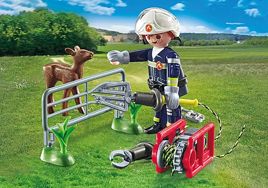 Playmobil 71467 Action Heroes: Firefighting Mission: Animal Rescue