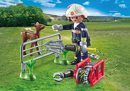 Playmobil 71467 Action Heroes: Firefighting Mission: Animal Rescue
