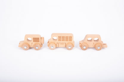 Tickit Natural Wooden City E-Vehicles Set