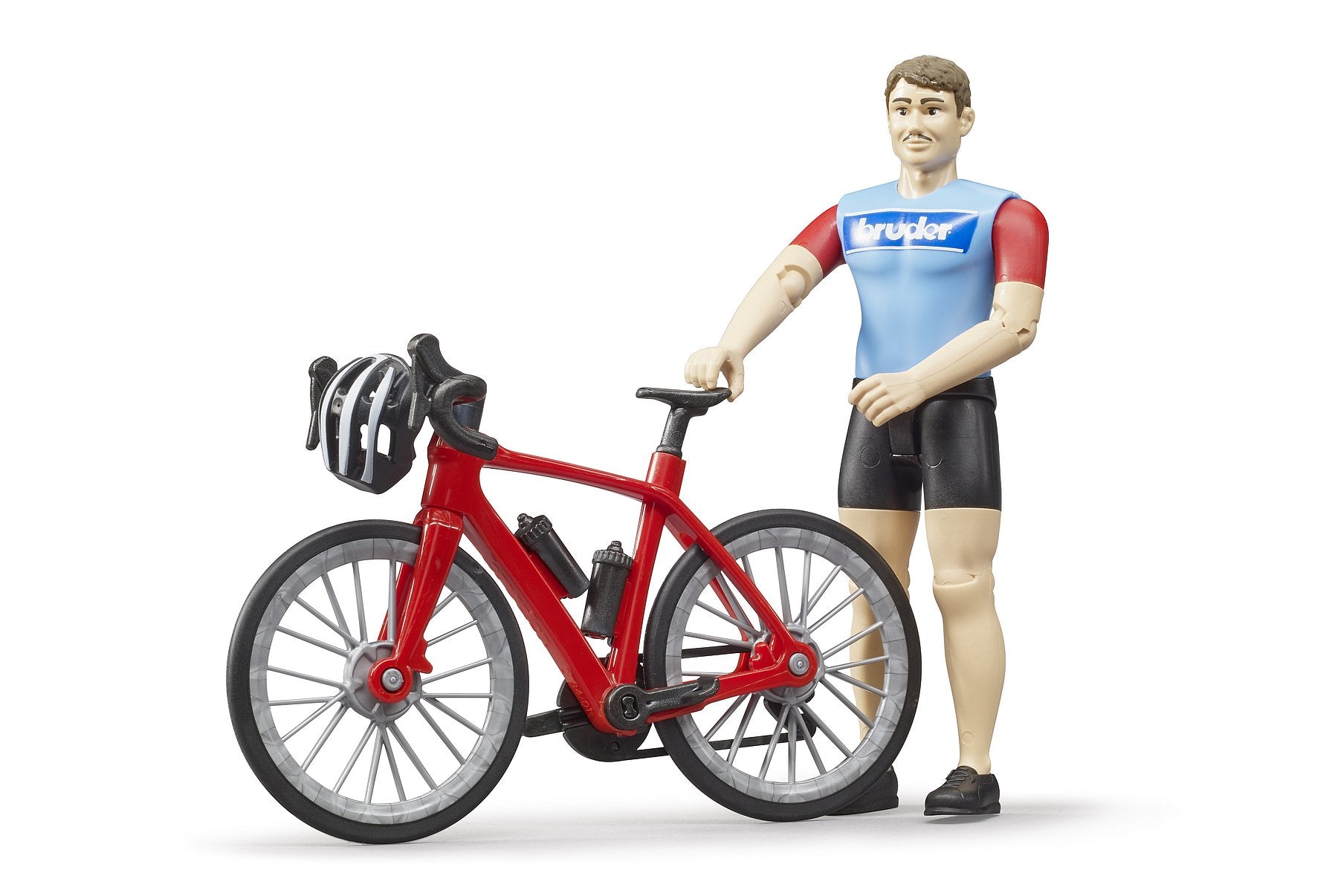 Bruder Bworld Road Bike With Cyclist