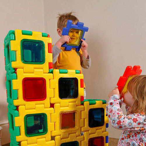 Polydron, Giant Polydron Clip-In, Coloured Windows