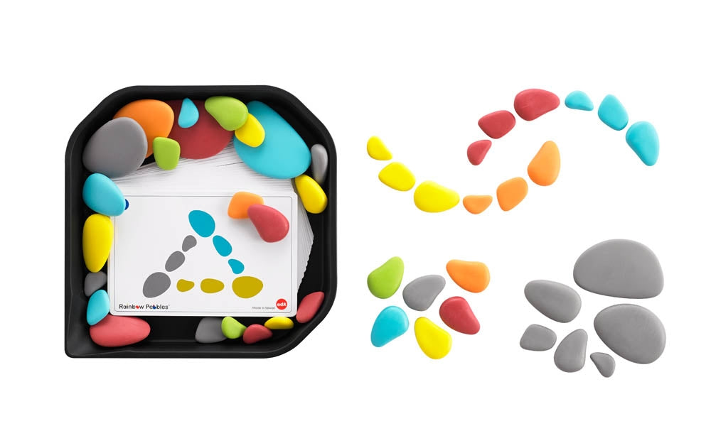 EDX Education Fun Play Rainbow Pebbles