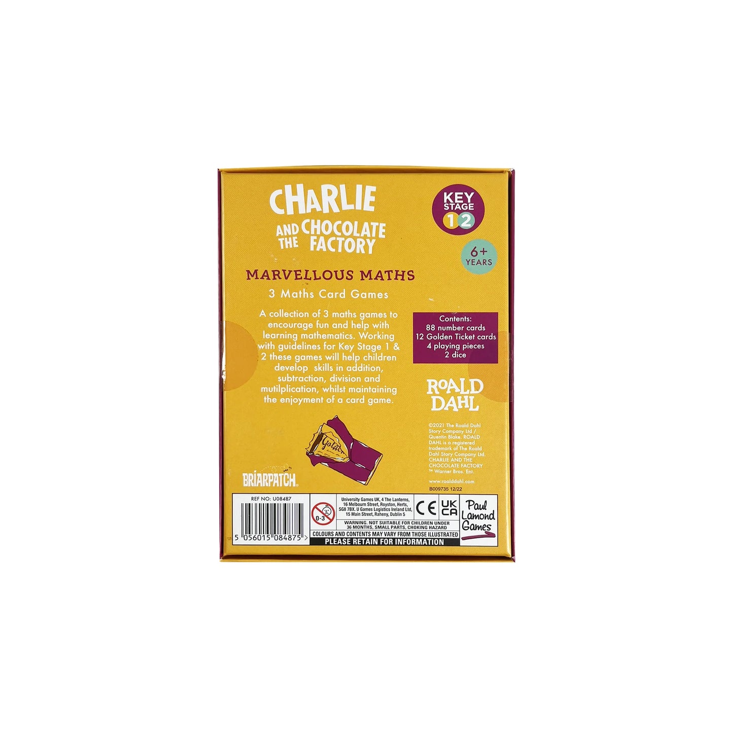University Games Roald Dahl Charlie Maths Educational Games