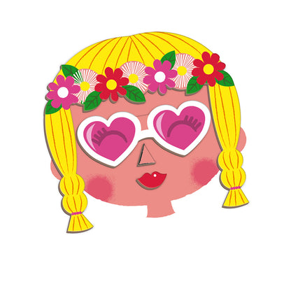 Janod Girl's Crazy Faces Magneti' Book