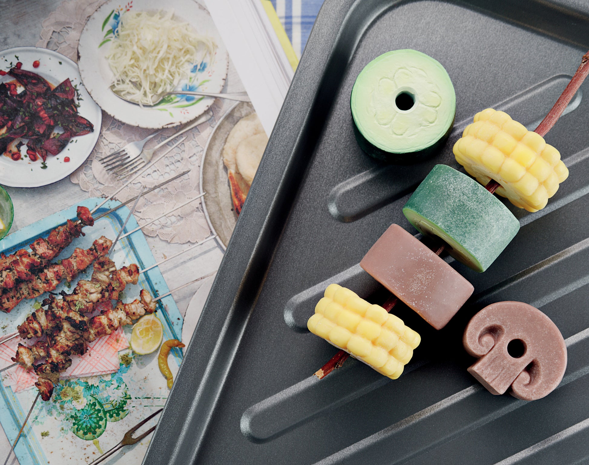 Yellow Door Sensory Play Stones – Threading Kebabs