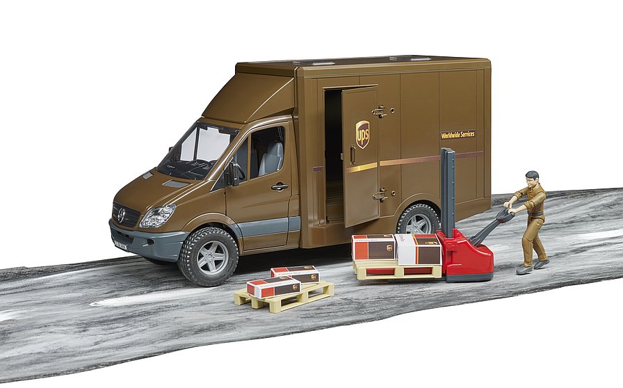 Bruder MB Sprinter UPS With Driver & Accessories