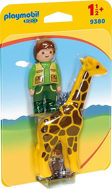 Playmobil 9380 1.2.3 Zookeeper with Giraffe