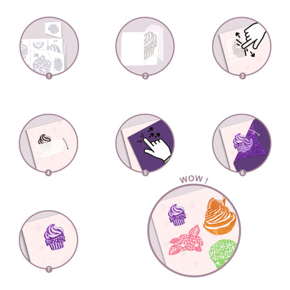 Djeco Artistic Patch Glitter - Sweets