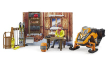 Bruder Bworld Mountain Hut With Snowmobil