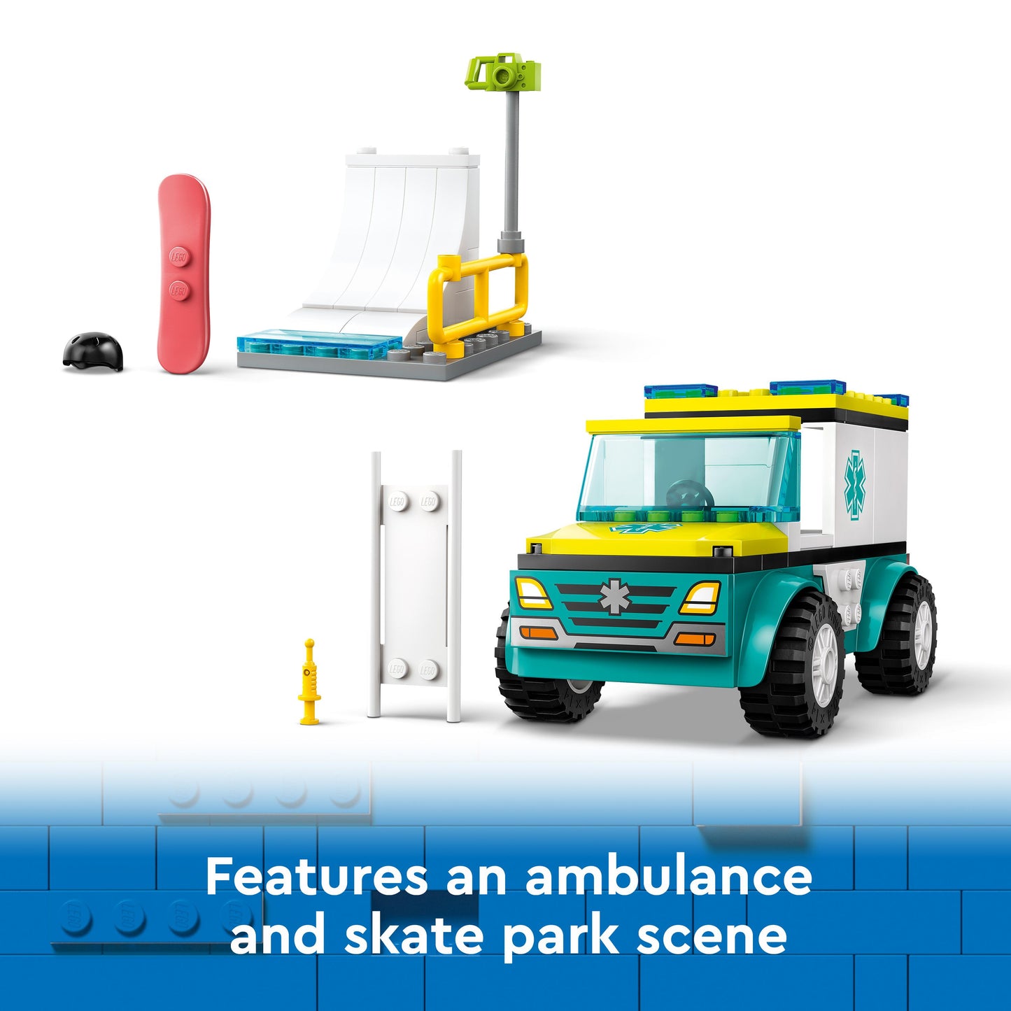 Lego City 60403 Emergency Ambulance and Snowboarder