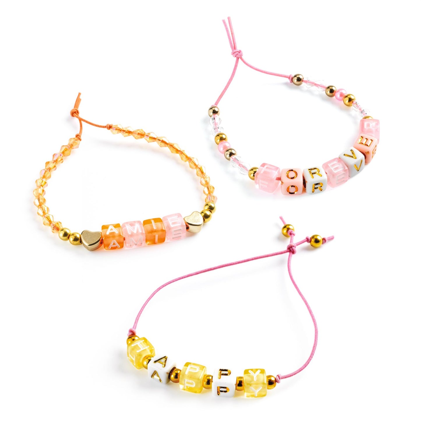 Djeco Alphabet Beads Gold Beads & Jewellery