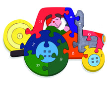 Alphabet Jigsaws Number Tractor