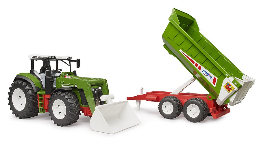 Bruder Roadmax Tractor W/Front Loader & Trailer
