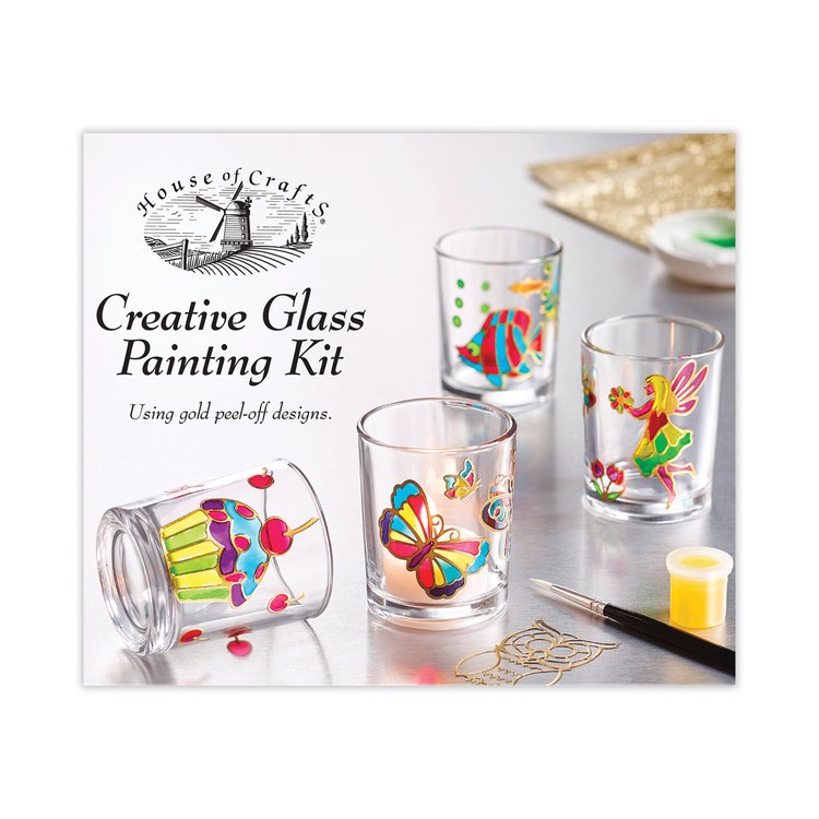 House Of Crafts Creative Glass Painting Kit