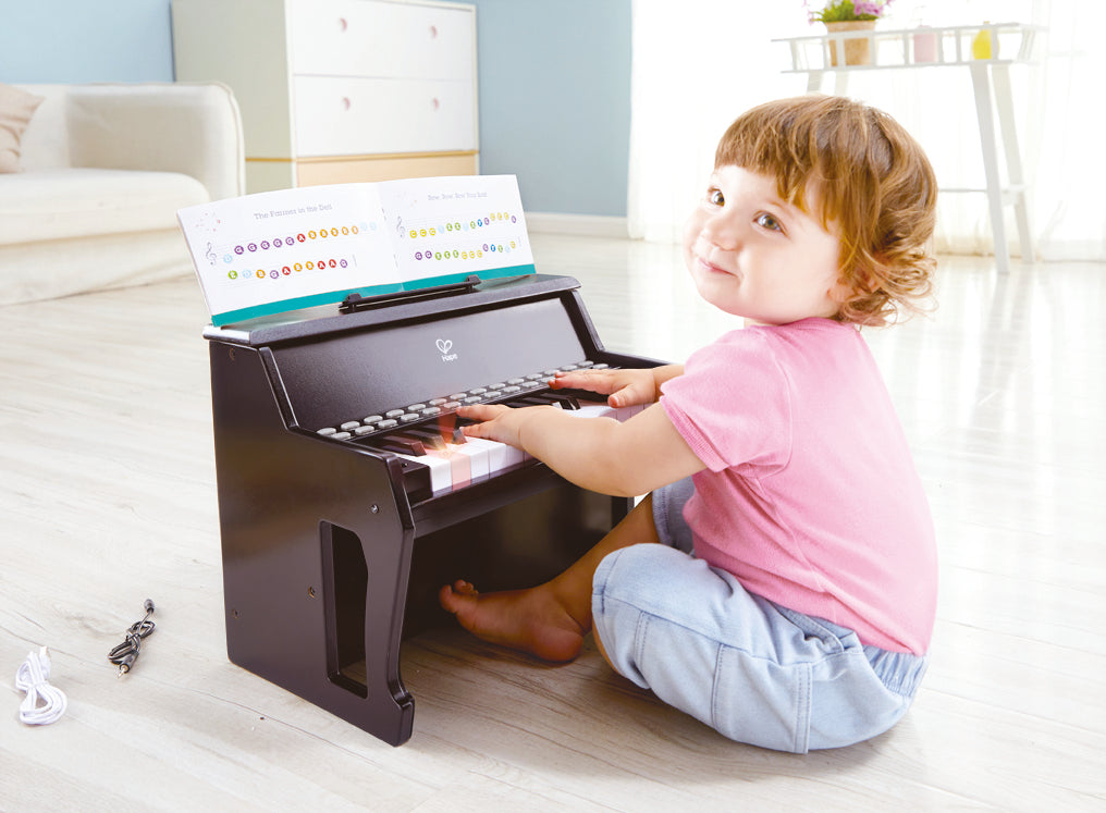 Hape Learn with Lights Piano - Black