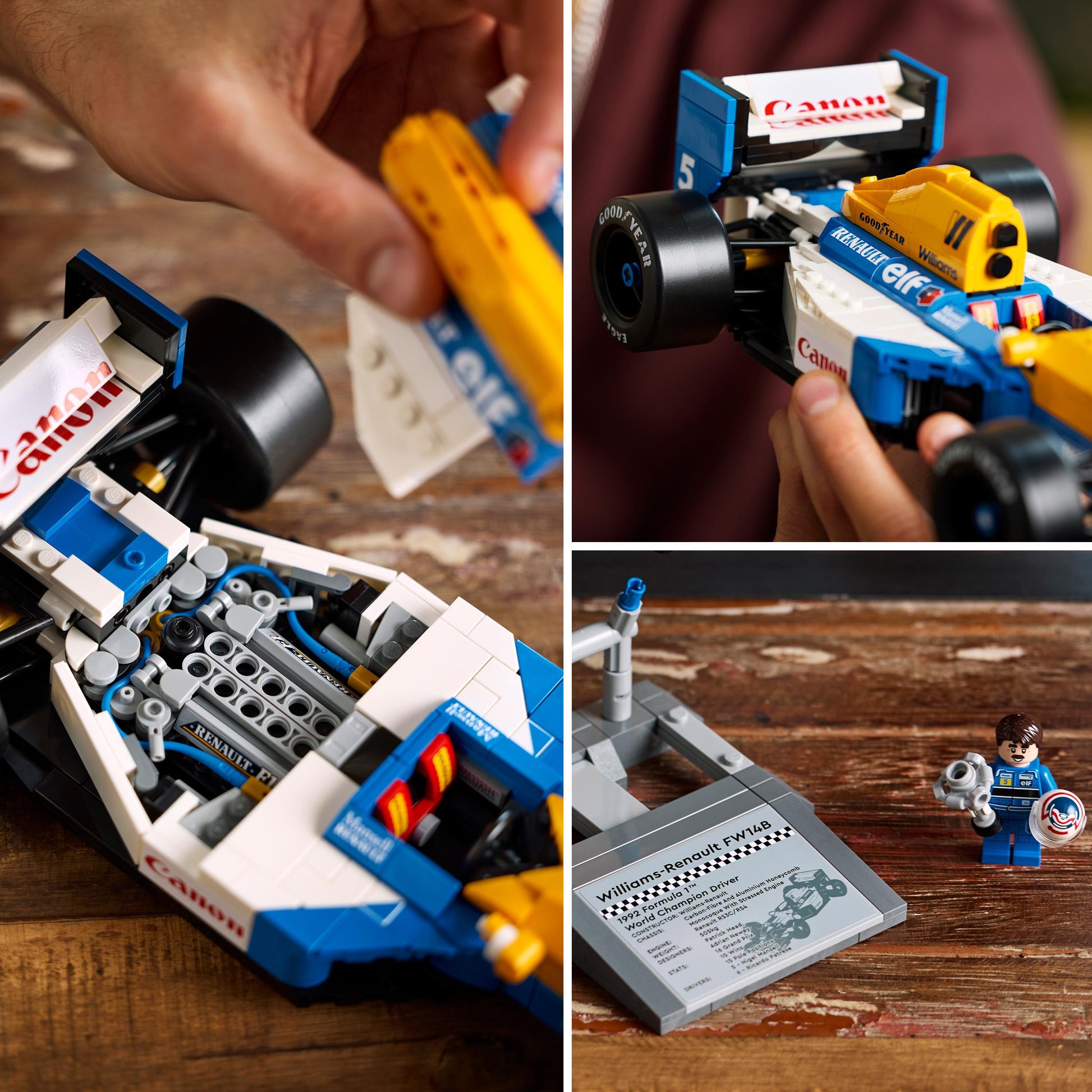 Lego Icons 10353 Williams Racing FW14B & Nigel Mansell