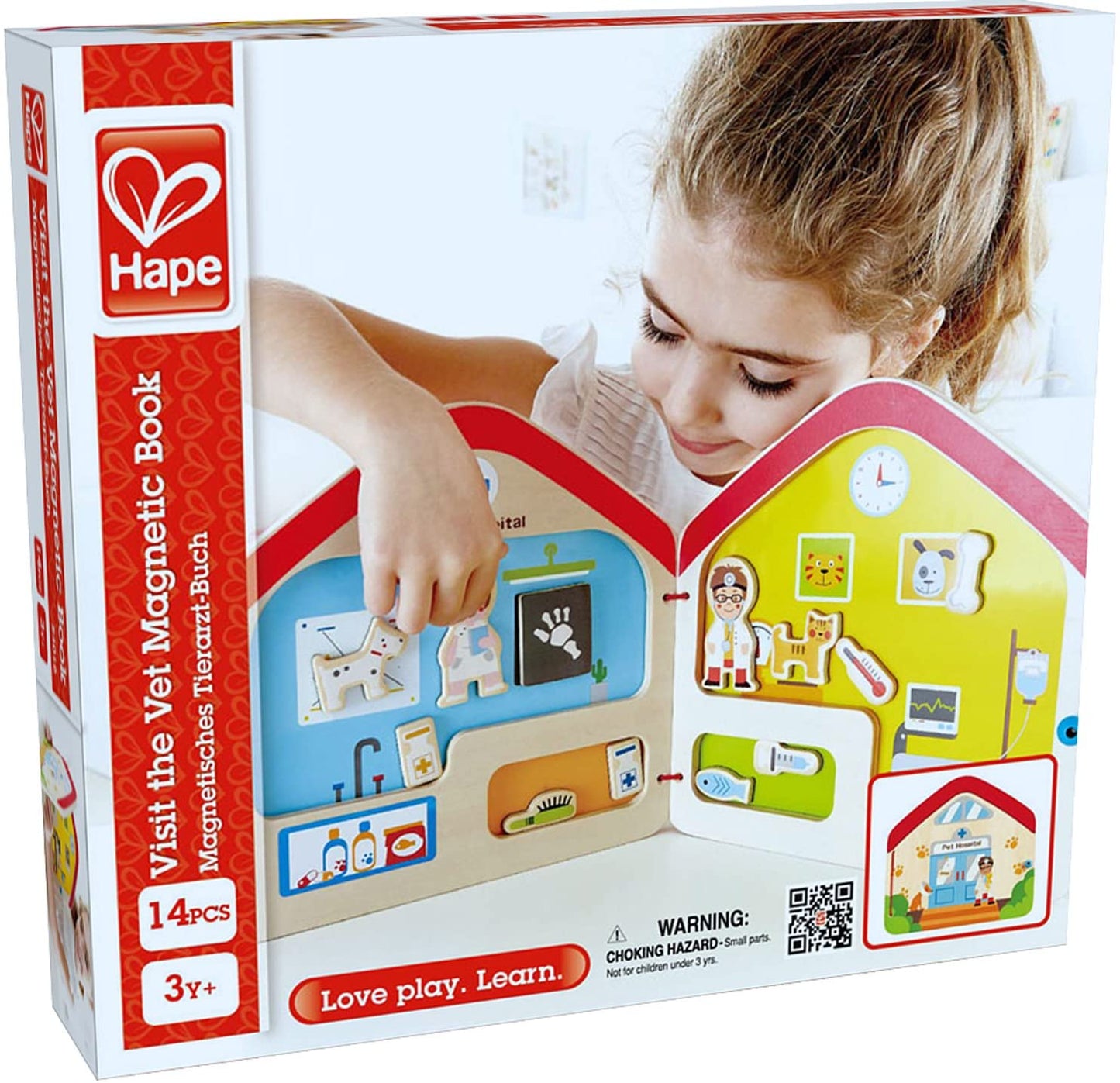 Hape Visit the Vet Magnetic Book