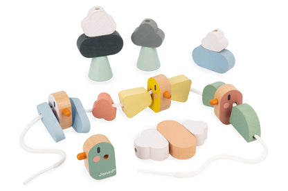 Janod Sweet Cocoon - Thread-Your-Own Bird Beads