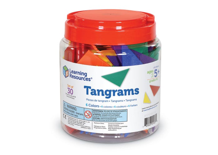 Learning Resources 6-Colour Tangrams