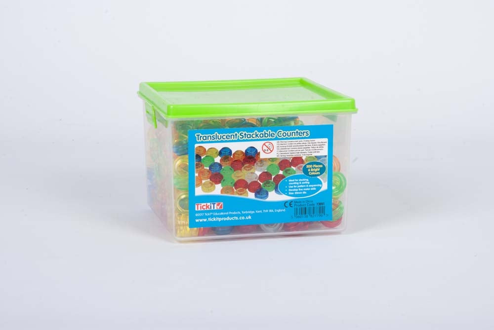 TickiT Translucent Stackable Counters