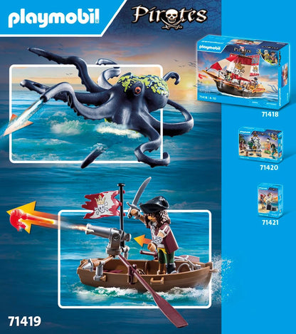 Playmobil 71419 Pirates: Pirate vs. Deeper – Battle with the Giant Octopus