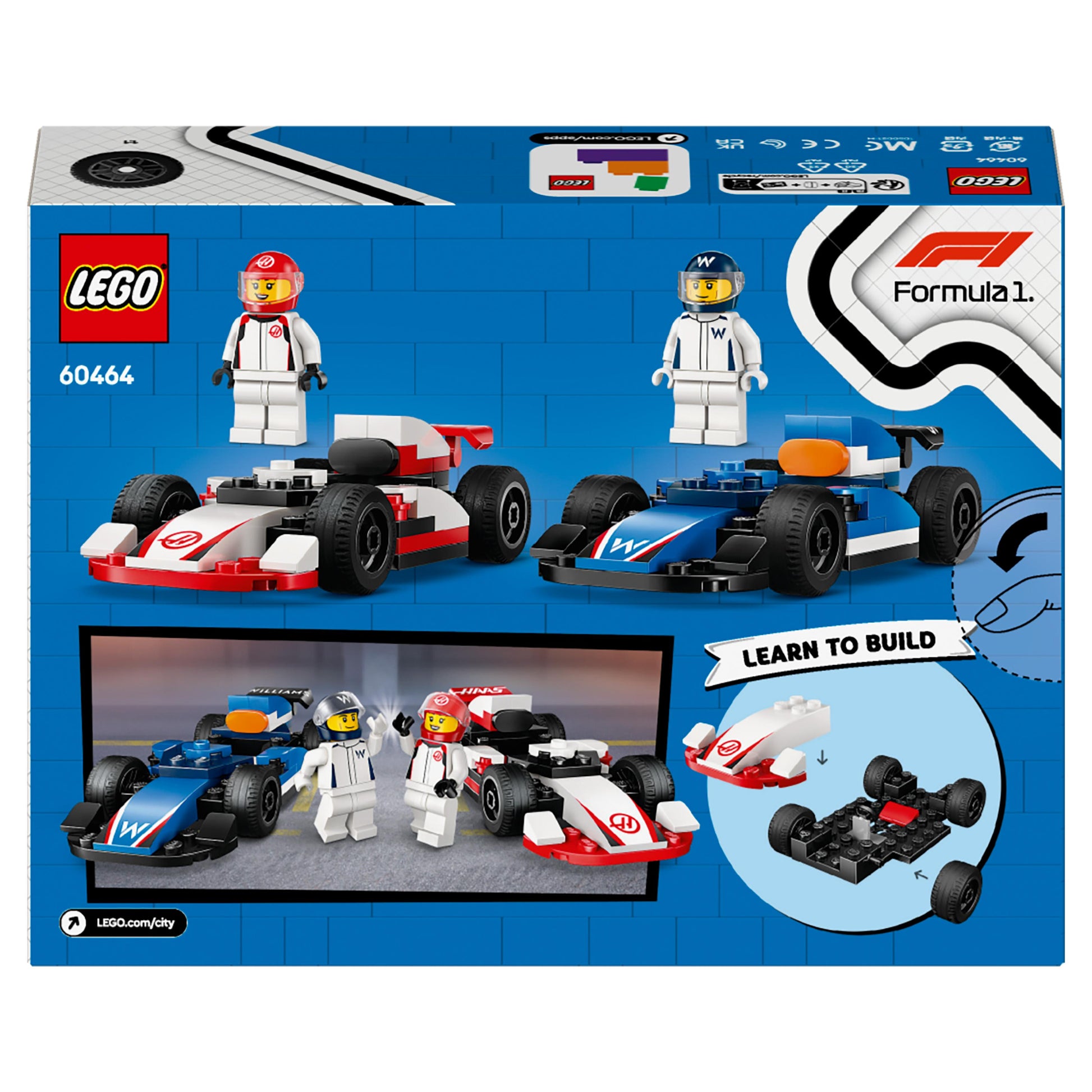 Lego City Formula 1 60464 F1® Williams Racing & Haas F1® Race Cars