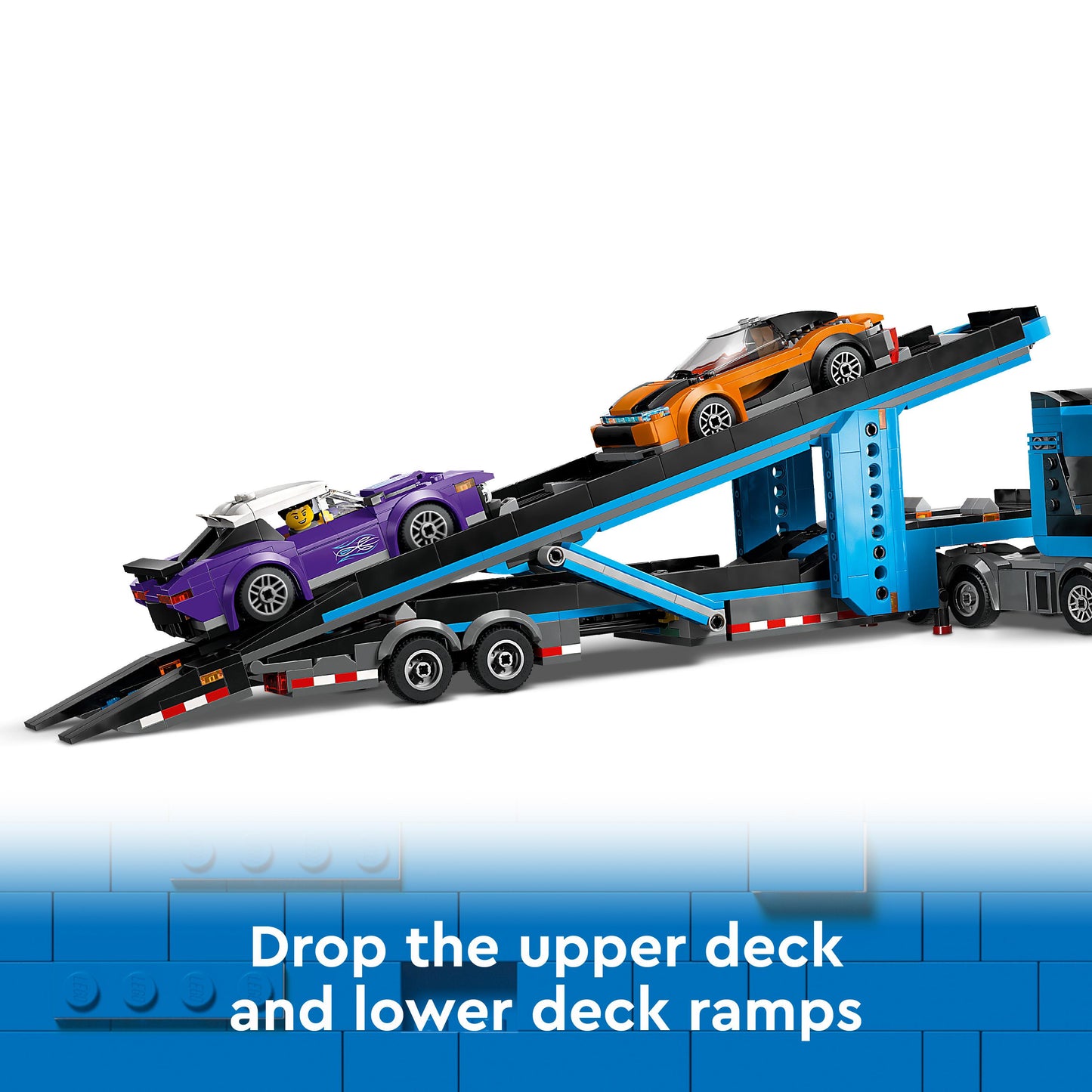 Lego City 60408 Car Transporter Truck with Sports Cars