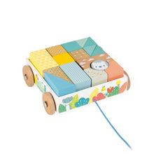 Janod Pure Pull-Along Blocks Cart (D)