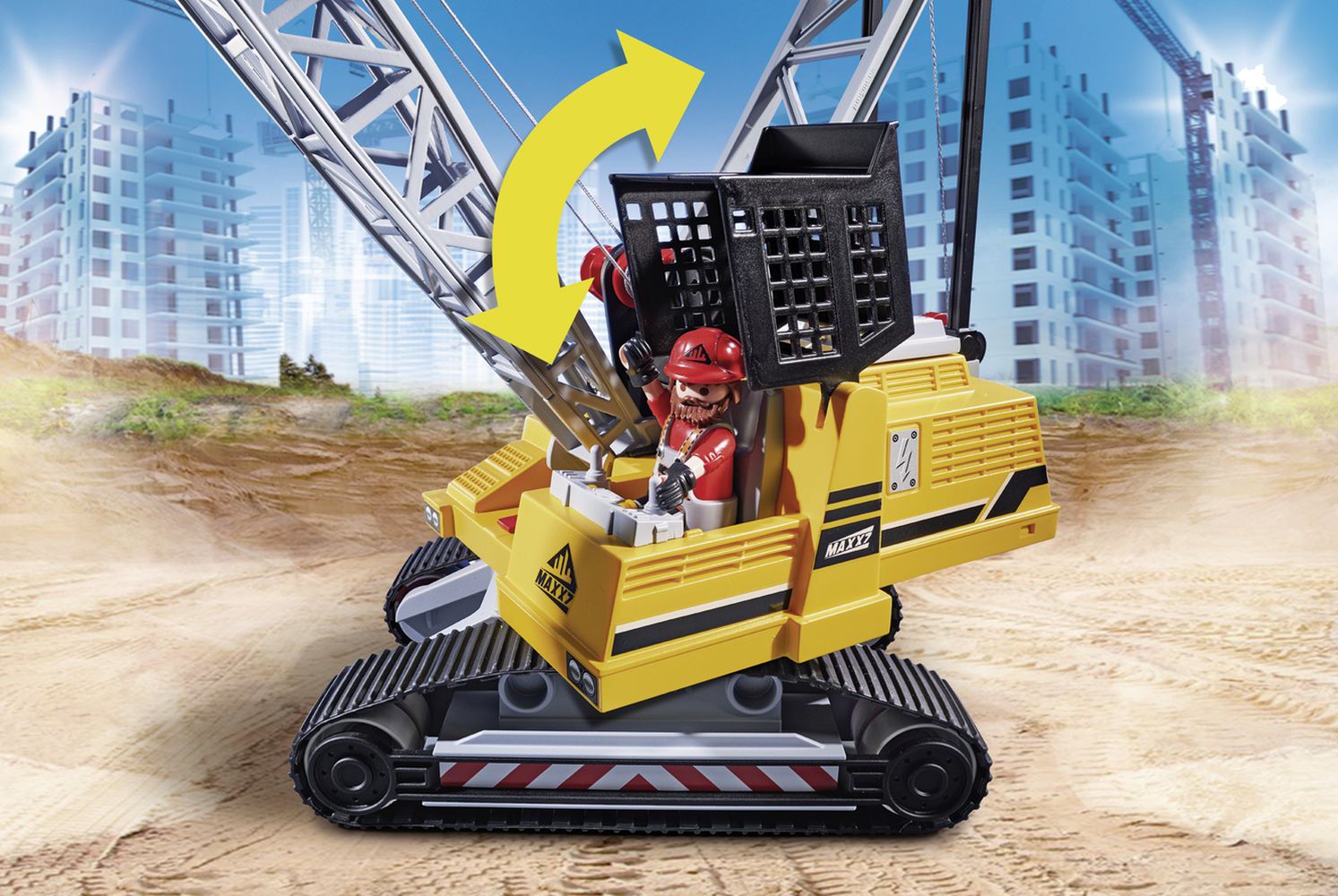 Playmobil 70442 City Action Construction Demolition Crane