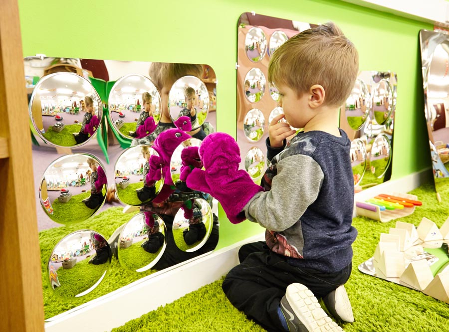 TickiT Acrylic Mirror Panel - Large 9-Dome