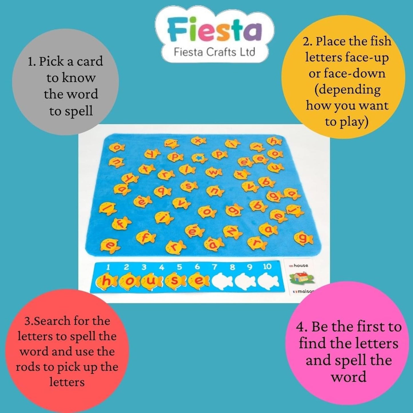 Fiesta Crafts Fish & Spell Race